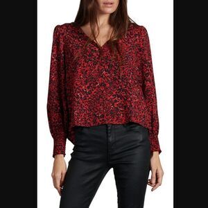 Sanctuary Harmony Long Sleeve Blouse, Size Medium